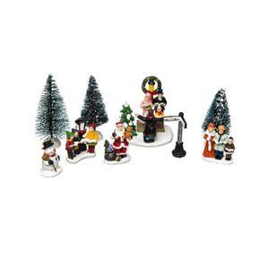 PERSONNAGES ET ANIMAUX Figurines de Noël Sapin avec Santons