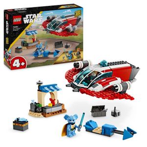 ASSEMBLAGE CONSTRUCTION LEGO® 75384 Star Wars Le Crimson Firehawk, Jouet de Construction avec Speeder Bike et Minifigurines