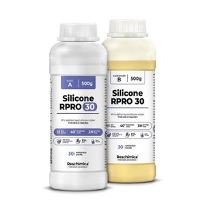 Moule à modeler - Masse Caoutchouc de silicone liquide 1:1 pour moulage R PRO 30, non toxique, Haute qualité, 100% sûr, Doux et résistant (1 kg)