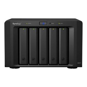 SERVEUR STOCKAGE - NAS  Synology DX517 Boîtier de stockage 5 Baies HDD 3 To x 5