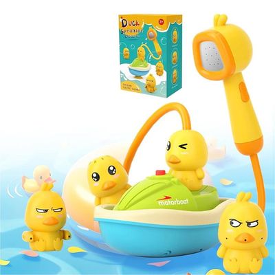 Bateau Pompier électrique – Pulvérisation Automatique, Musique, Lumières, ABS – Pour Bain Ou Piscine, 23x11x8 Cm