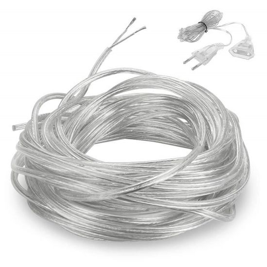 Câble de fil de fer galvanisé plastifié vert de 10m - Diam. 3 mm