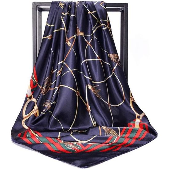 Soie Satin CarrÃ© De Soie 90x90 Bandana Soie Femme 90 X 90 Cm