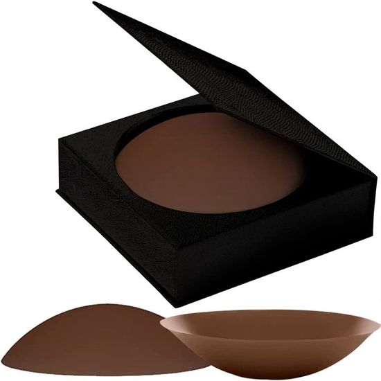 Cache-Tétons Silicone Dentelle Sexy – Pétale Noir Intense | Réutilisables, Lavables, 2 Paires + Boîte