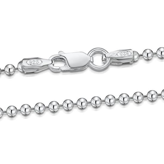 Chaîne Cœur En Argent 925 Amberta - Longueur 40 à 60 Cm, Maille Délicate, Sans Nickel, Fabriquée En Italie