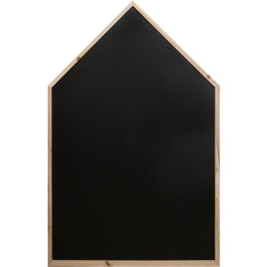 Tableau Ardoise Maison - Atmosphera - H 116 cm - Noir et marron - Objets décoratifs