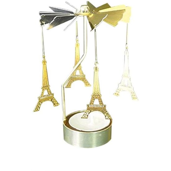Petite Cage Porte-bougie Vintage Métal - Thème Oiseaux - Légère Corrosion - Occasion