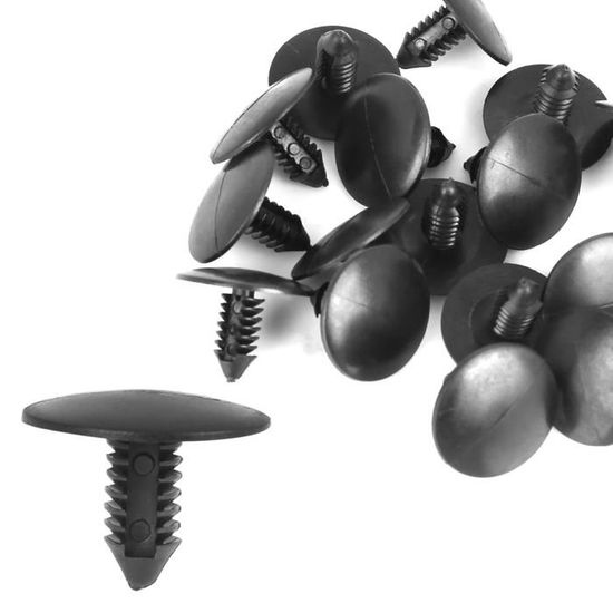 Clip de garde-boue X AUTOHAUX Rivet en plastique Trou 9mm x 8mm Clips Retenue pour pare-chocs