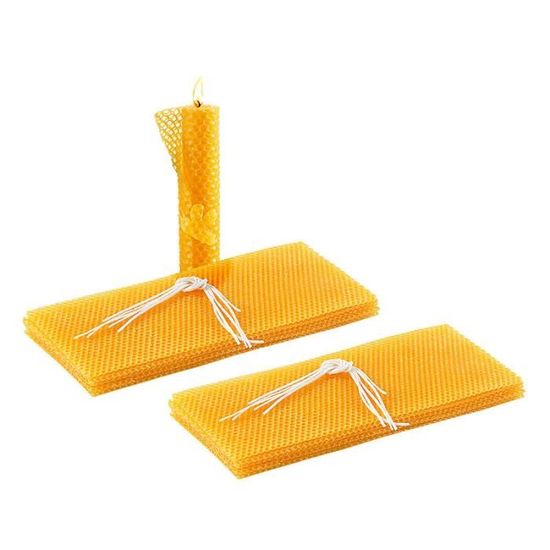 Lot de 30 feuilles de cire d'abeille pour ruche nationale