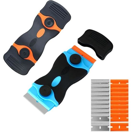 Lot De 2 Grattoirs à Cire En Acier Inoxydable – Pour Ski Et Snowboard – 13x7 Cm – Portables Et Durables