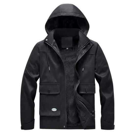 Sweat Capuche Zippée Homme Hiver Polaire - Veste Chaude Avec Poches, Confort Quotidien