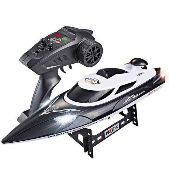 Goolsky Bateau télécommandé 2,4 GHz 28 km/h, Jouet de Bateau télécommandé, Rappel de Batterie Faible/Rappel de Distance/Refroidissement par Eau/Anti-Renversement/turbojet Power Goolsky Bateau télécommandé 2,4 GHz 28 km/h, Jouet de Bateau télécommandé, Rappel de Batterie Faible/Rappel de Distance/Refroidissement par Eau/Anti-Renversement/turbojet Power
