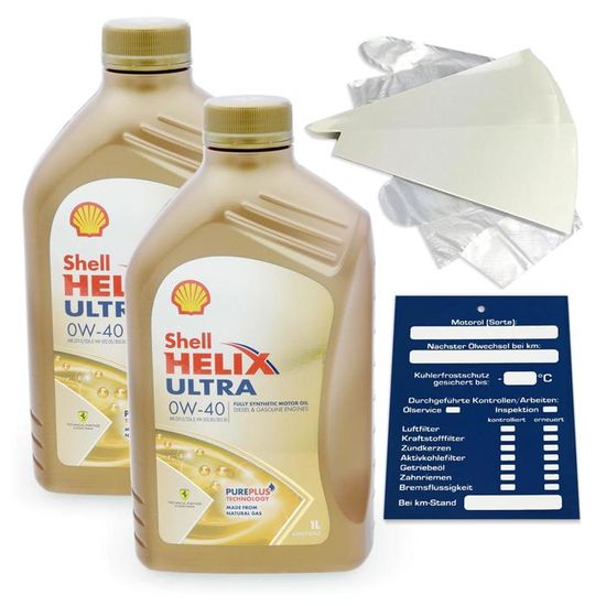 2 Litre Original Shell Helix Ultra 0W40 Shell - Cdiscount Auto