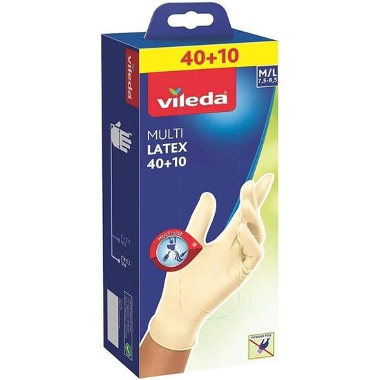 Gants blancs latex lot de 100, gants latex jetables