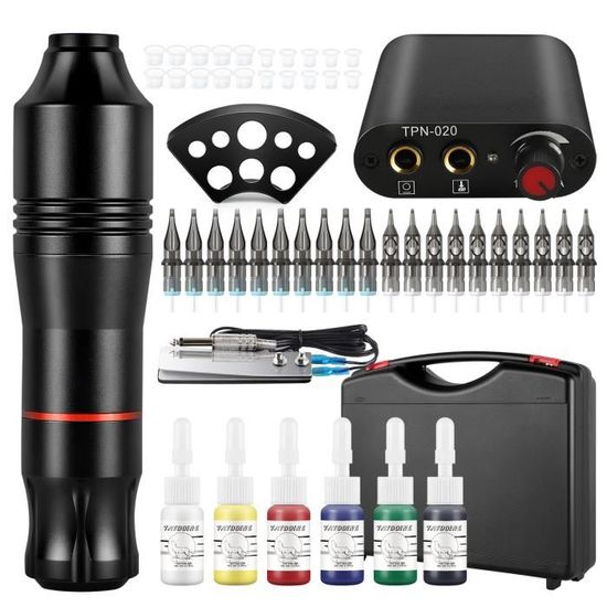 Pédale Foot Switch Pour Machine à Tatouer | Alimentation Numérique - Noir | Mini Et Portable
