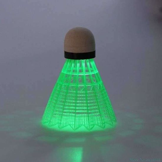 FORMIZON 6 Volants De Badminton Lumineux LED - Badminton Nuit Avec 4 Couleurs, Nylon Durable Pour Jeu Intérieur Extérieur