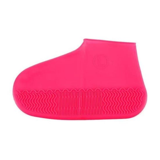 Couvre-Chaussure de Pluie en Silicone Réutilisable Épaississement Anti