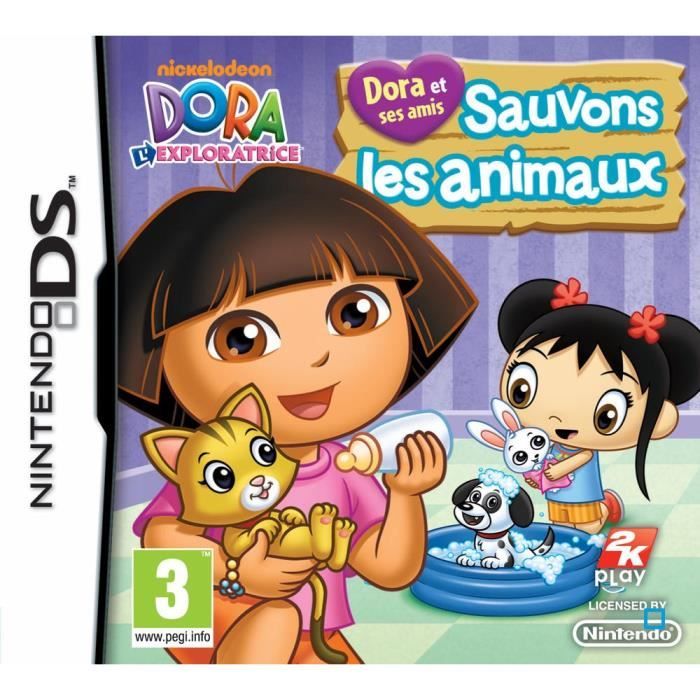 DORA ET SES AMIS : SAUVONS LES ANIMAUX / Jeu DS