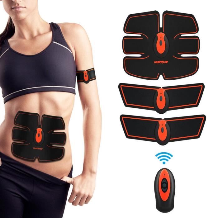 Stimulateur de muscles abdominaux électroniques Stimulateur de vibrations et système de ceinture Muscle Abs sans fil