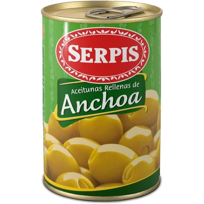 Olives farcies aux anchois serpis