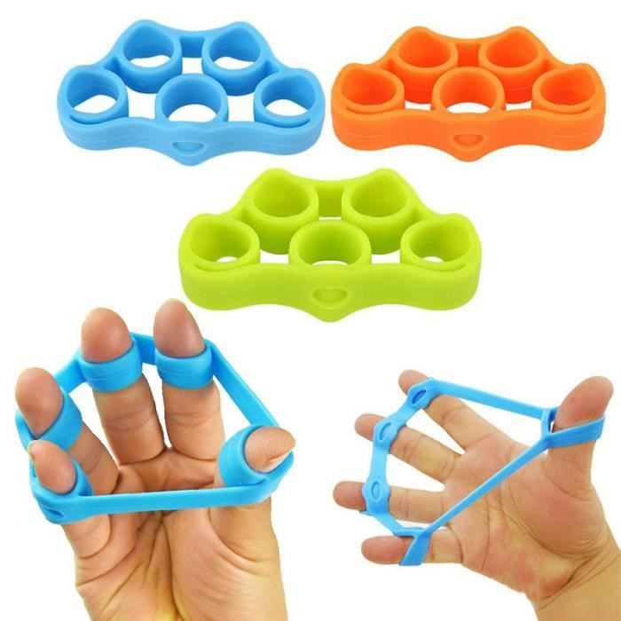 kingwing® 3 PCs silicone doigt pince force formateur résistance bande main grip poignet massage main relaxation doigt expandeur rela