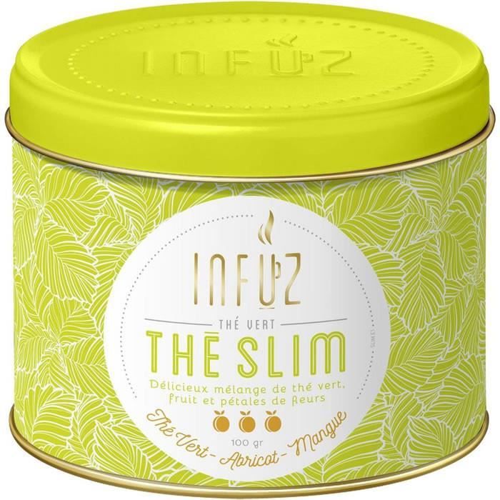 LOT DE 4 - INFUZ THE SLIM Thé Vert Abricot Mangue 100g