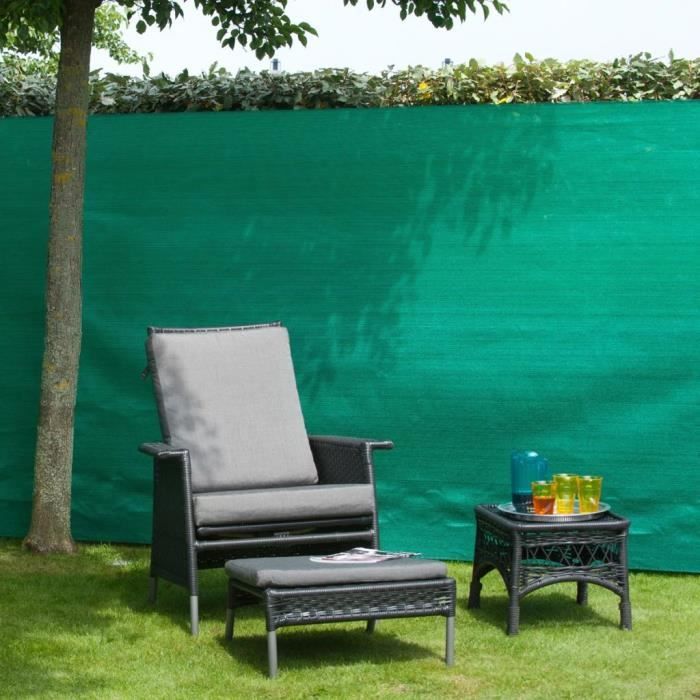 Nature Brise-vue PE 1,5x5 m Vert classique💎1471