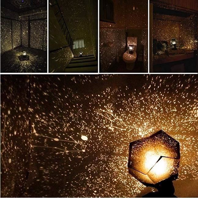DIY PlanéTarium Étoiles Celestial Projecteur Lampe Nuit Ciel LumièRe Romantique Cadeau ÉToile Sky Projection X2