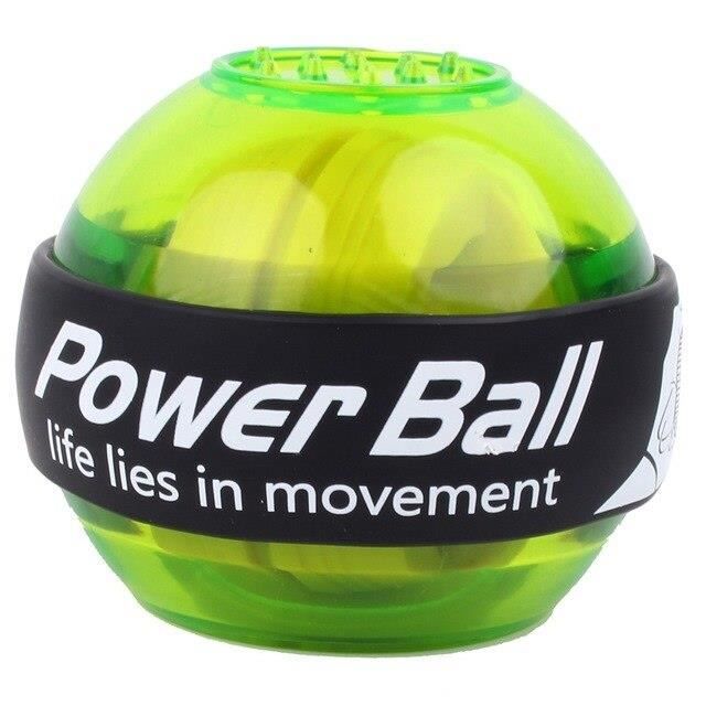 Accessoires Fitness - Musculation,LED balle de poignet Super Gyroscope powerball auto démarrage Gyroscope bras force - Type green