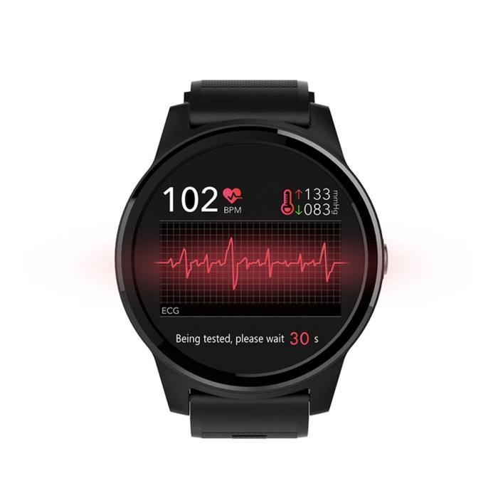 North Edge Keep Montre intelligente EGG & PPG Moniteur de sommeil de fréquence cardiaque Image Bluetooth IP67 Montre intelligente ét