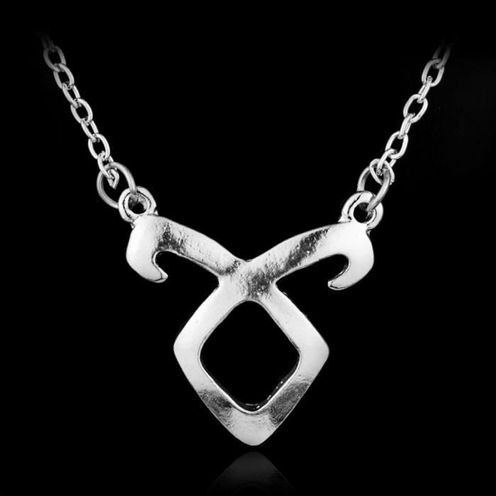 Les Instruments mortels ville des os collier vintage angélique Power Runes Shadowhunters pendentif hommes et femmes JQ26761651