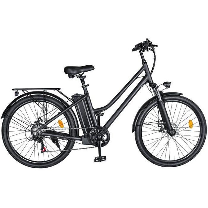 Vélo électrique - 26- - 350W max - Batterie lithium 36V, 10Ah - 25KM/h - Autonomie 35km - Noir