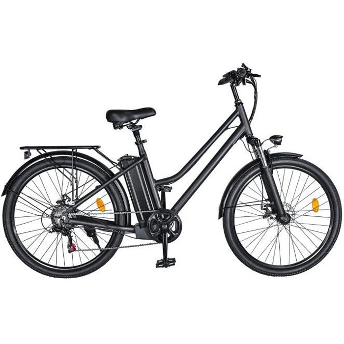 Vélo électrique - 26- - 350W max - Batterie lithium 36V, 10Ah - 25KM/h - Autonomie 35km - Noir