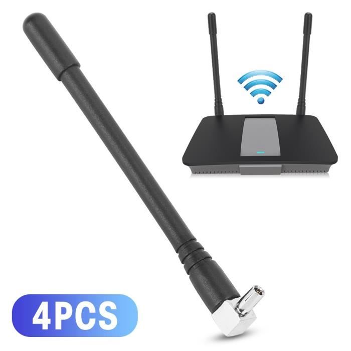 4Pcs Mini Antenne 3G/4G Antennes Wifi Externes de Carte Réseau de Routage sans Fil Y404 TS9-HEN