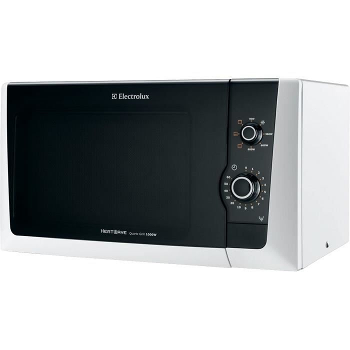 Electrolux EMM21150W, Comptoir, Micro-ondes grill, 18,5 L, 800 W, Rotatif, Blanc