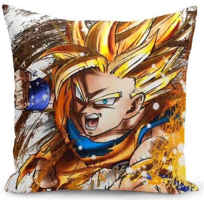 Housse de Coussin 40x40 cm Dragon Ball Z Son Goku coup de poing