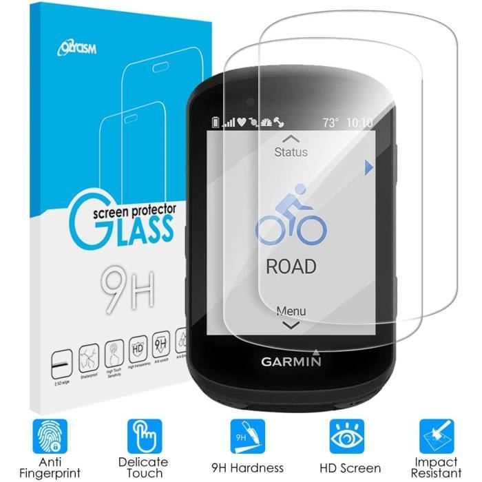 Compatible pour Garmin Edge 530 - Edge 830 Protection écran Verre trempé 0.3mm Dureté 9H Transparence Anti Rayure Haute réponse