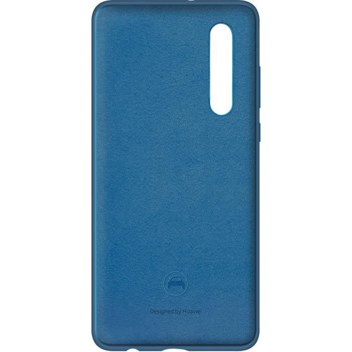 HUAWEI Coque rigide finition soft touch bleue pour Huawei P30
