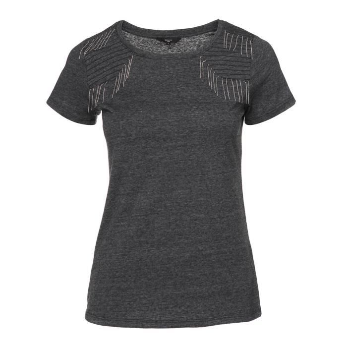 DEELUXE - T-Shirt Noir Manches Courtes