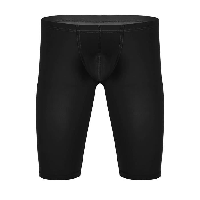 Short Homme Sexy Legging Court Sport Fitness Gym Yoga Pantalon Séchage Rapide M-XL Noir