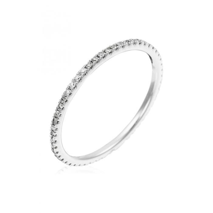 Bague Or Blanc et Diamant