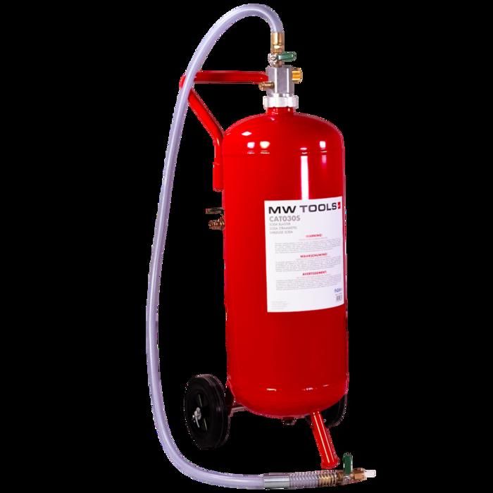 Sableuse mobile pro pour sablage à la soude 25L MW-Tools CAT030S