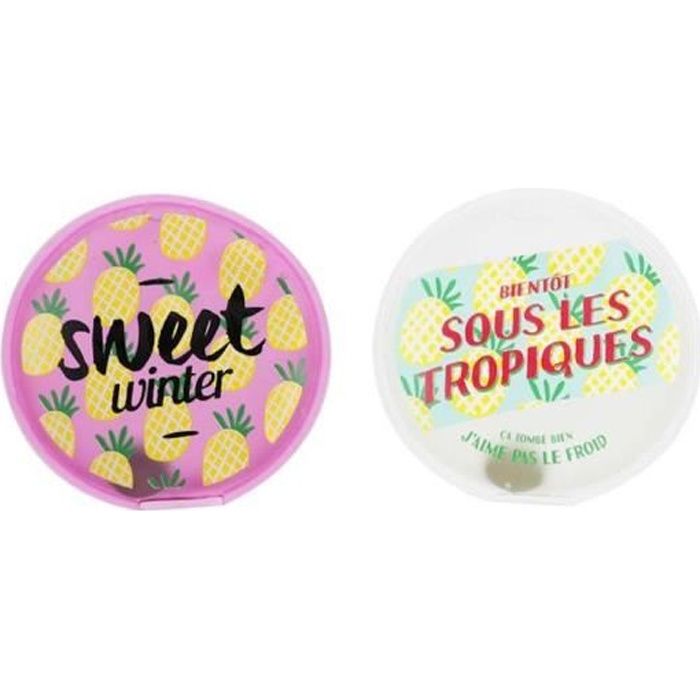 Lot de 2 mini chaufferette bouillotte chauffe main réutilisable sweet summer !