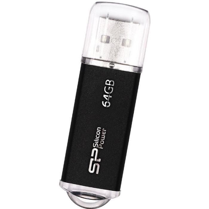 SILICON POWER Clé USB 2.0 Ultima II i-Series - 64 GB - Noir