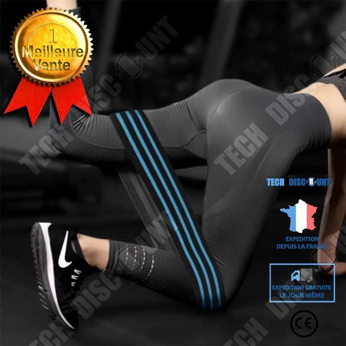 TD® Bandes de Yoga Pilates Puissance Hanches Exercice Élastiques Ceinture Sport Fitness Pratique Maison, Bleu Bande de Résistance-M