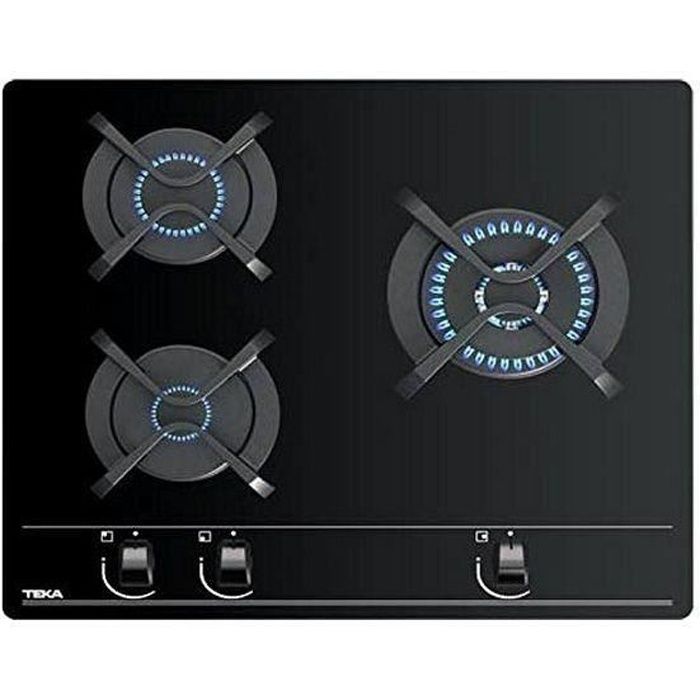 Plaque au gaz Teka GBC63010KBN 60 cm Gaz naturel (3 Feux à gaz) 69,000000