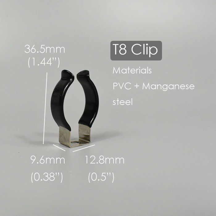 PATIKIL Supports De Fixation Pour Tubes Led T8, Lot 30 Pinces De