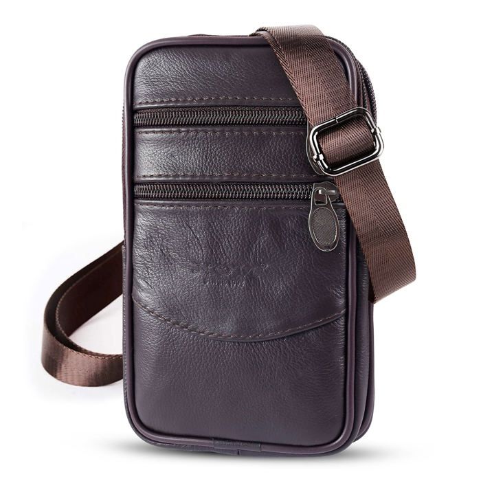diodrio Ceinture Zipper Pouches pour Hommes Femmes Togo