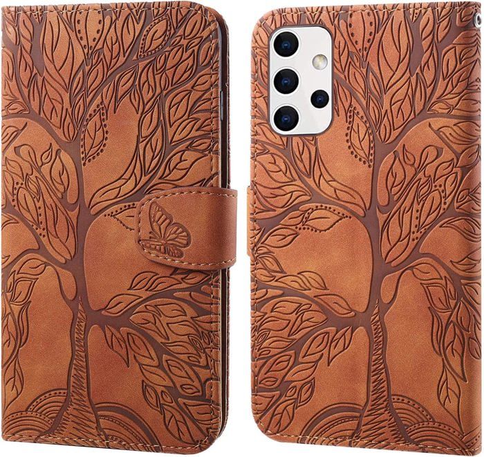 Coque Portefeuille Pour Honor X5C Plus - Cuir PU, Protection TPU, 2 Emplacements Cartes, Support Magnétique - Marron - 4