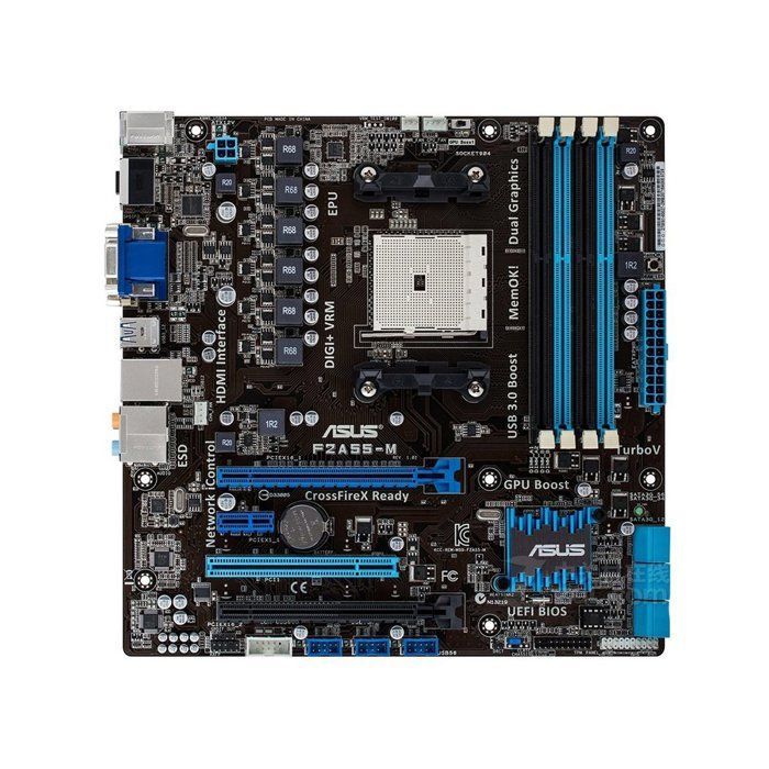 Carte mère ASUS F2A55-M AMD A55 Socket FM2 4xDDR3 64GB Micro ATX - Asus